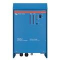 Victron Energy Skylla-i battery charger with blue casing, output voltage and current selection indicators, and control panel 
