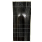 Victron 190W monocrystalline solar panel with black cells arranged in vertical columns within white frame, two bright spots v