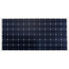 Victron 235W monocrystalline solar panel with 72 dark blue cells arranged in 6 rows and 12 columns, white frame, front view p
