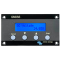 Victron GMDSS marine monitoring panel displaying DC voltage of 24.03V on blue LCD screen with Cancel, Down, Up, and Enter but