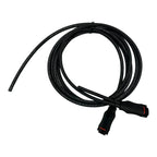 Black coiled AC bus branch cable with connectors at both ends, displayed against white background.