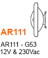 AR111 - G53 12V 230Vac