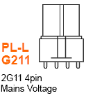 PL-L G211 4pin Mains Voltage