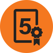 5 year warranty