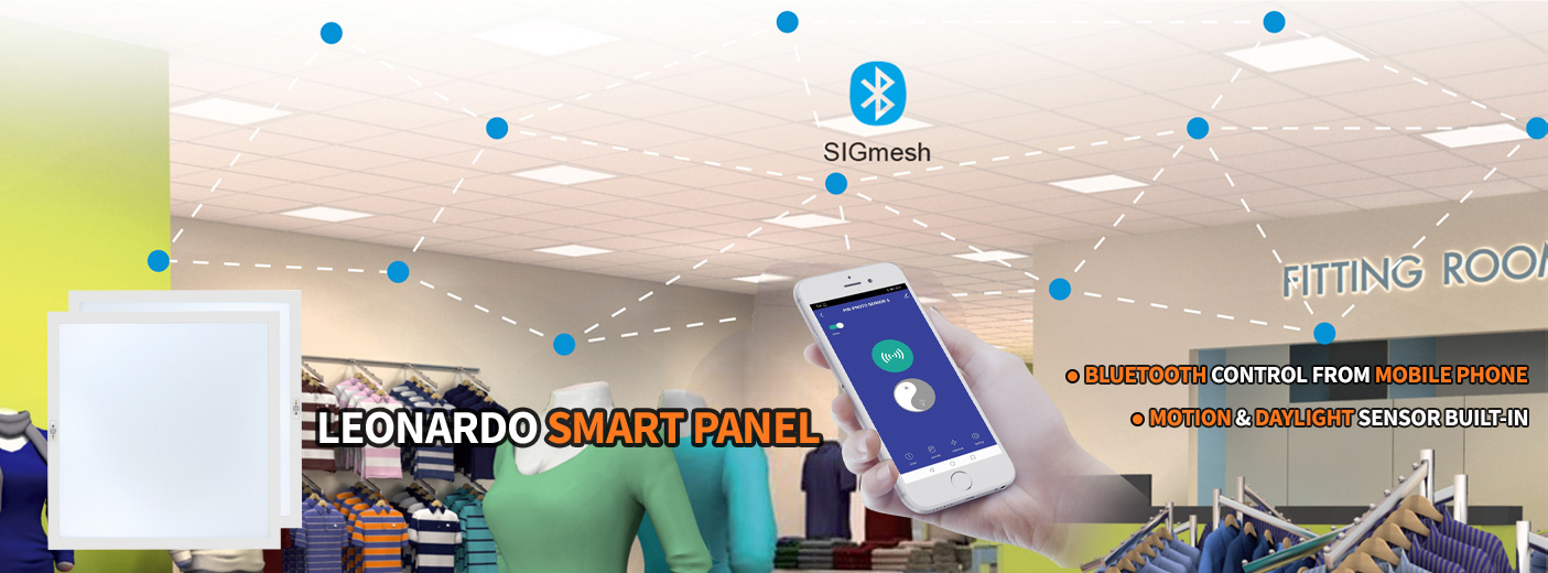 Motion sensor, Dimmable, Bluetooth LED panels
