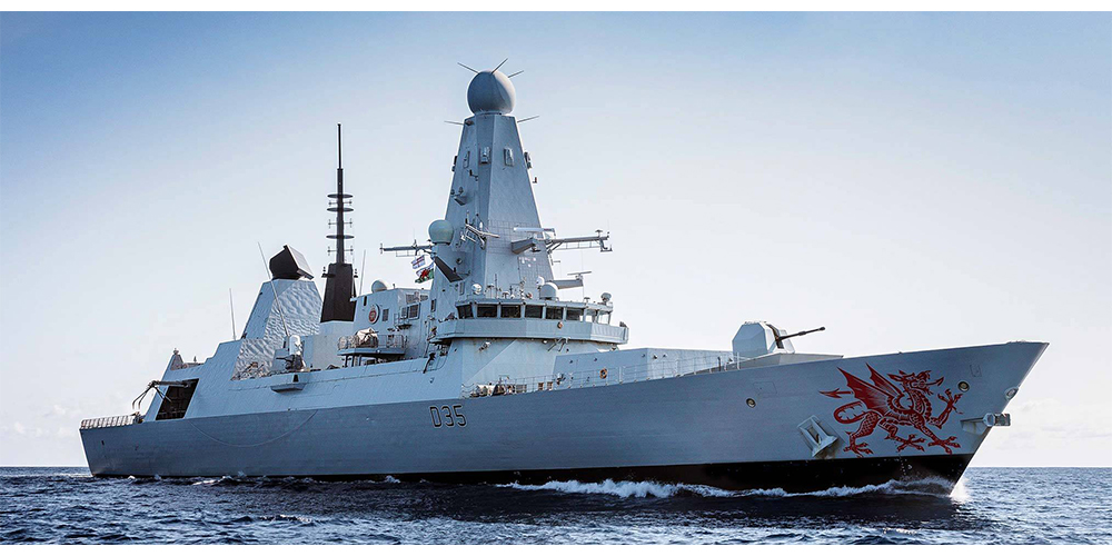T45 Destroyer lit by LEDISON Globes