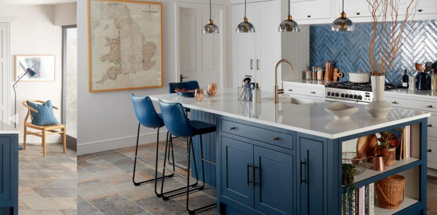 Burbridge kitchen furniture Ledison Bay lights