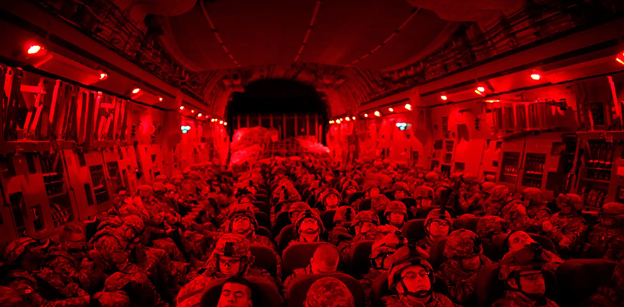 military aircraft red T5 led tubes