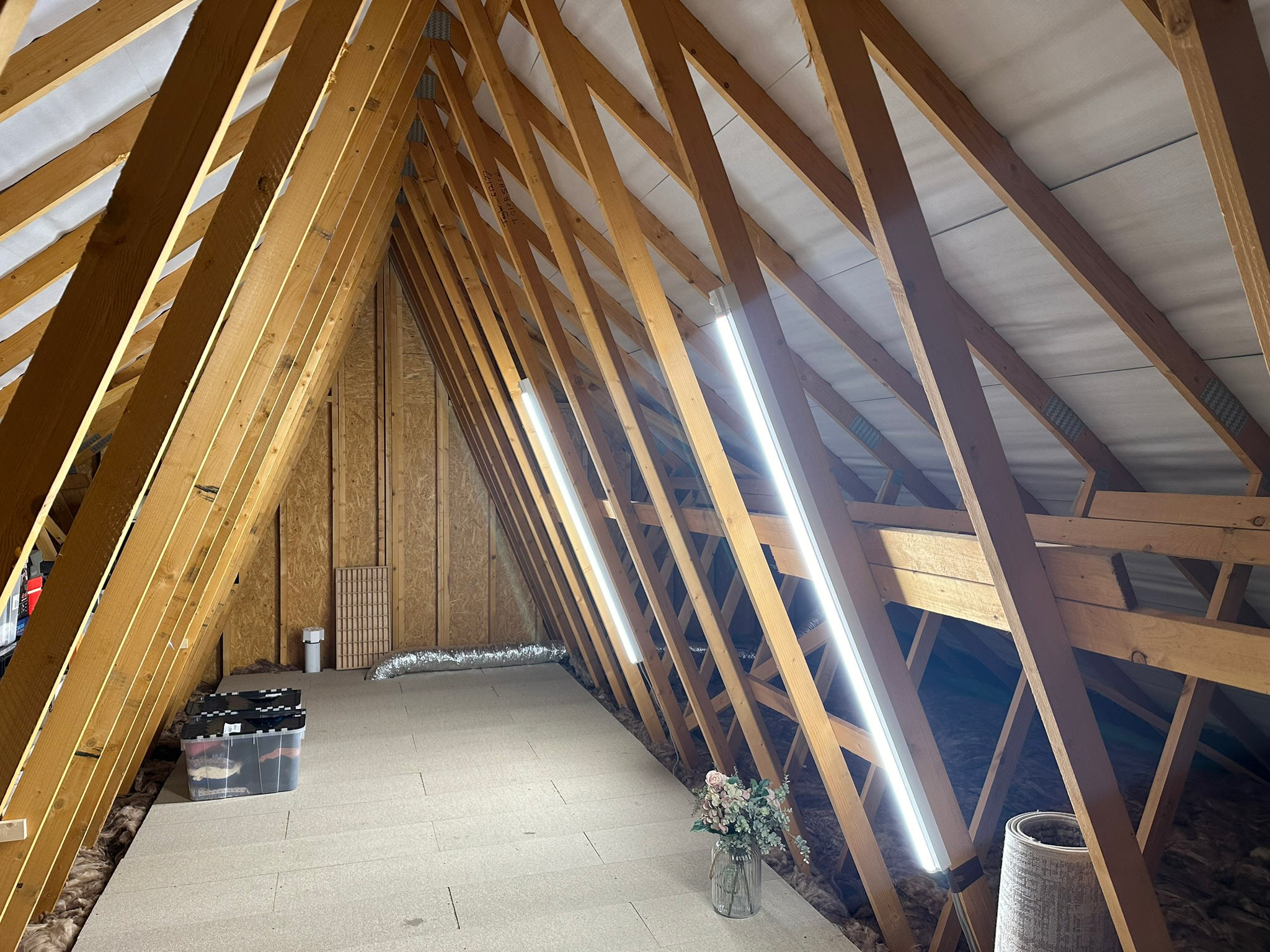 Loft storage & LED Lights