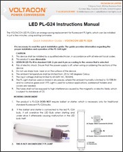 LED PL G24 Instructions Manual