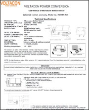 Microwave motion sensor - HC009S-KD