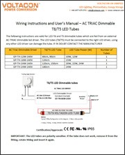 Trailing Edge T8/T5 Dimmable Tubes