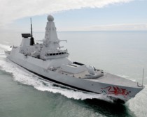 Royal Navy type 45 lit by Ledison lights