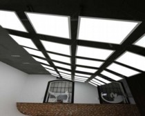 Dimmable led panels in filming studio